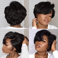 Alicia Wigs, Coloring Wigs, Fall Wigs, Pixie Cut Straight, Pixie Wigs, Bob Cuts, Stylish Short Hair, Quick Weave Hairstyles, Peinados Recogidos