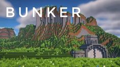 Underground Bunker Entrance Minecraft, Minecraft Survival Compound, Minecraft Building Underground, Minecraft Bunker Entrance Ideas, Bunker Ideas Minecraft, Minecraft Vault Ideas, Minecraft Bunker Design, Minecraft Underground Base Layout, Minecraft Mega Base Ideas Underground