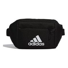 adidas Waist Bag 'Black White' ED6876 Casual Adidas Logo Bags For Outdoor Activities, Adidas Streetwear Bag With Logo, Sporty Adidas Bag With Logo, Adidas Sports Bags With Logo, Sporty Adidas Logo Bag, Sporty Black Crossbody Shoulder Bag, Functional Adidas Logo Bag For Streetwear, Casual Adidas Logo Bags For Everyday Use, Casual Adidas Sports Bags