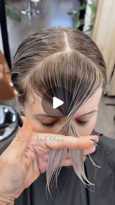 Trim Bangs, Easy Hair Cuts, 50k Views, How To Cut Bangs, Fringe Bangs, Curly Hair Styles Easy, Game Day Hair, Curly Hair Inspiration