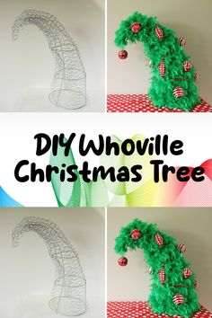 this is an easy diy christmas tree craft for kids to make it looks like they are