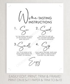 the printable wedding instructions for each guest to use on their own wall or table