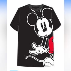 Unior Sized Shirts Are Perfect For Both Boys And Girls Extra Soft T-Shirts Are Made Of Cotton And Polyester Material, Making Them Extra Soft And Comfortable Oversized Shirt Is Trendy And Perfect For Wearing With Biker Shorts, Leggings, And More. Mickey Mouse Is Peeking Out From The Side Of The Shirt Making A Surprised Facial Expression. Gift Is Perfect For The Disney And Mickey Mouse Lovers In Your Life. Mickey Mouse Shirt, Disney 2024, Disneyland Outfits, Disney T Shirt, Mickey Mouse Shirts, Shirt Making, T Shorts, Facial Expression, Disney Tshirts