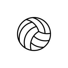 a black and white image of a volleyball ball