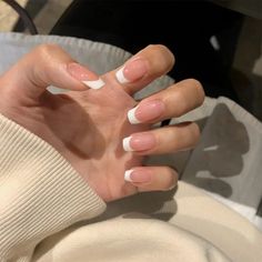 White French Nails, Custom Nails, Nail Type, Nails For Women, White French, Girls Nails, Nail Sizes, False Nail