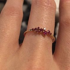 Dainty Ruby Ring / Ruby Cluster Ring 14k Gold Ruby Ring / | Etsy 14k Gold Cluster Rings For Gifts, 14k Gold Cluster Ring Gift, 14k Gold Cluster Ring For A Gift, 14k Gold Cluster Ruby Ring As Gift, 14k Gold Cluster Ruby Ring For Gift, Cluster Ruby Ring In 14k Gold As Gift, 14k Gold Ruby Ring With Vs Clarity For Promise, Yellow Gold Cluster Birthstone Ring Gift, Cluster Yellow Gold Birthstone Ring Gift