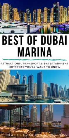 the best of dubai marina attractions, transport & entertainment destinations you'll want to know