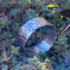 Hammered Sterling Silver Ring This lovely ring measures approximately 9mm wide and is made with .925 solid sterling silver. They are hammered by hand then oxidized to add beautiful texture. Your ring will be handmade to order, choose your perfect size at checkout 💙.SILVER:Silver is the metal of emotions. It is a lunar metal with strong associations to the powers of the moon. The energy of this sacred metal provides patience and promotes healing.When silver is used in combination with gemstones, Unique Hammered Rings With Thick Band, Unique Hammered Wide Band Rings, Hand Forged Wide Band Ring For Gift, Hand Forged Wide Band Ring As Gift, Hand Forged Thick Band Wide Ring, Hammered Wide Band Ring For Promise, Hammered Thick Band Wide Ring For Promise, Hammered Wide Band Ring As Gift, Hand Forged Sterling Silver Wide Band Ring As Gift