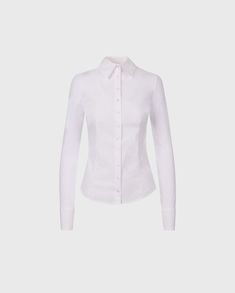 White Shirt Blouse, Elegant Blouses, Tailored Dress, White Shirt Dress, Shirt Collection, Mixing Fabrics, Shirts Blouses, White Shirts, Poplin Shirt