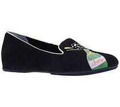 Give off chic main character energy when you step boldly through the day in these fantastic flats boasting a fun festive design. From J. Renee'. Main Characters, Faux Suede, Oxford, Fashion Shoes, Loafers, Black