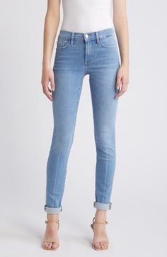 Slimmed down for a tailored fit, these boyfriend jeans combine London-derived style with the quality of the LA denim industry. 29" inseam; 12" leg opening; 9 1/2" front rise; 14" back rise (size 29) Zip fly with button closure Five-pocket style 63% organic cotton, 27% cotton, 5% recycled polyester, 5% elastane Machine wash, dry flat Made in Turkey Fitted Straight Jeans For Spring, Spring Fitted Jeans With Standard Cut Leg, Spring Fitted Jeans, Slim Fit Light Wash Bottoms With Five Pockets, Light Wash Slim Fit Bottoms For Spring, Spring Light Wash Slim Fit Bottoms, Slim Fit Straight Leg Jeans For Spring, Slim Fit Jeans With Five Pockets For Spring, Spring Slim Fit Jeans With Five Pockets