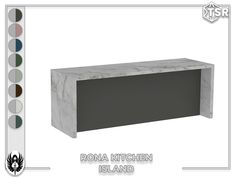 an image of a kitchen island made out of marble