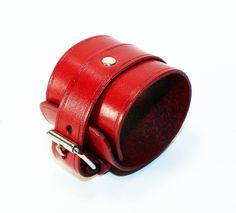 Unique red leather bracelet! Very comfortable & easy to wear. Size: Wirst size: 6-8.5 inches(16-22cm) Width: 1.9 inch (5 cm) Color: red. Material: genuine leather(leather is produced in Italy). If you have any questions please write! Classic Leather Bracelet With Wrist Strap, Classic Leather Bracelet With Wrist Strap As Gift, Leather Strap Wristband As Gift, Adjustable Red Leather Bracelet, Handmade Red Leather Bracelet, Red Adjustable Leather Bracelet, Red Leather Bracelet As Gift, Red Leather Bracelet For Gift, Adjustable Red Cuff Bracelet As Gift