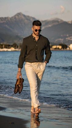 Pre Wedding Outfits For Men, Beach Wedding Outfit Men, Beach Formal Wedding Guest Men, Casual Dinner Outfit Men, Wedding Guest Outfit Men, Dinner Attire, Mexico Vacation Outfits, Ceremony Outfit