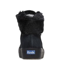 Keds Womens Rise Hi Suede Faux Fur Sneakers Size 5.5 Color Black Black Suede Sneakers For Winter, Winter Suede Sneakers, Champion Sneakers, Fur Sneakers, Keds Shoes, Lace Sneakers, Color Name, Best Running Shoes, Women Rising