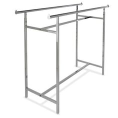 a metal frame with two bars attached to the top and one bar at the bottom