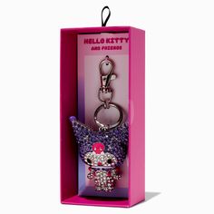 This is the perfect combo for Sanrio® fans, and accessory snobs. Achieve A-List status this back-to-school season with this blinged out keychain. This collectible backpack accessory is perfect for paying homage to your favorite character. Keychain by Hello Kitty® And FriendsClosure: Keyring clipFinish: Silver-toneMaterial: Metal - Claire's Hello Kitty® And Friends Kuromi® Bling Keychain Girly Birthday Gifts, Hello Kitty And Friends Kuromi, Keychains Aesthetic, Bag Accessories Keychain, Pinterest Wishlist, Sanrio Products, Character Keychain, Kawaii Cat Drawing, Keychain Collection