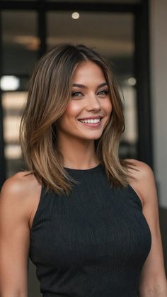 Cute Mom Cuts: 15 Styles to Transform Your Look - Fads Haircuts For Thick Hair Oval Face, Haircut For Long Face Shape For Women, Medium Length Long Bangs, Medium Length Haircut With No Layers, Medium Haircuts For Heart Shaped Faces, Mid Haircut With Layers, Short Medium Length Haircut Straight, Hair Ideas For Round Face Shape, Mid To Long Length Hair