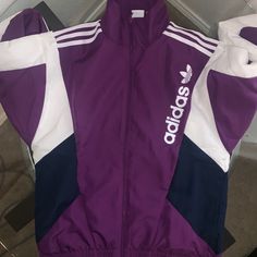 Brand New Adidas White Athleisure Track Jacket, Casual Fitted White Windbreaker, White Adidas Windbreaker For Spring, White Adidas Windbreaker For Winter, Adidas White Windbreaker For Winter, Adidas Casual White Track Jacket, Adidas White Athleisure Outerwear, Casual White Adidas Track Jacket, White Adidas Windbreaker For Fall