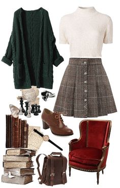 80s Dark Academia, Outfit Ideas For High School, Outfit Shoplook