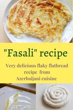 the cover of fasaii recipe is shown in three different pictures, including an egg and cheese dish