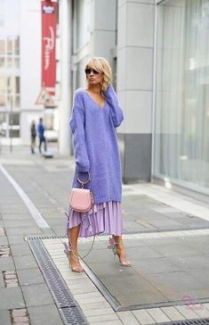 Gitta Banko, Mode Tips, Mode Hippie, Mode Boho, Purple Sweater, Elle Fanning, Street Style Inspiration