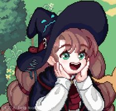 Pixel Art, Witch, Art