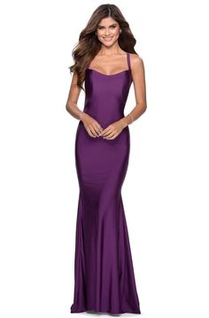 Long Fitted Skirt, Royal Purple Dress, Trumpet Evening Dress, Long Jersey Dress, Simple Prom Dress Long