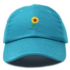 The sunflower is a happy flower, a symbol of adoration, loyalty and longevity. Derived from the namesake of the sun itself, this is the perfect hat for someone who brings joy to the day, adding a bit of shine to the bright side of life. Express yourselves with our 100% cotton cap in a great style that lasts over time. With our soft padded sweat band, this hat fits very well without aggravating the skin. Features Adjustable Size Buckle Strap, Soft inner sweat band lining. Size is Adjustable for A Sunflower Hat, Bright Side Of Life, Sweat Band, Hat Fits, Flower Hat, Sacred Symbols, Happy Flowers, Flower Hats, Daisy Flower