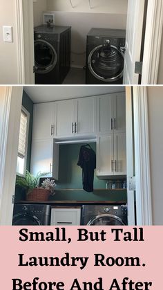 there is a small laundry room before and after