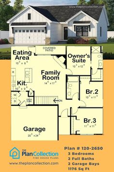 the plan for this two story house is shown