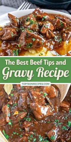 the best beef tips and gravy recipe