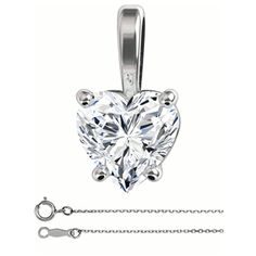 Heart Diamond Solitaire Pendant Necklace 14K White Gold (1 Ct,I Color,Vvs2 Clarity) IGL Certified Diamond Solitaire Pendant, Solitaire Pendant Necklace, Heart Diamond, Solitaire Pendant, Marquise Diamond, Diamond Heart, Diamond Solitaire, Diamond Pendant, Gold Pendant