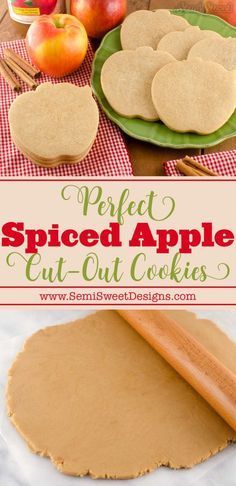 the perfect spiced apple cut out cookies