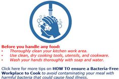 a poster with instructions on how to wash your hands in the kitchen and cleaning them