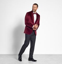 S Velvet Tuxedo Style Evening Outerwear, Semi-formal Burgundy Outerwear For Fall, Burgundy Semi-formal Outerwear For Fall, Tailored Velvet Tuxedo Outerwear, Formal Winter Velvet Outerwear, Evening Velvet Outerwear With Notch Lapel, Velvet Notch Lapel Evening Outerwear, Velvet Notch Lapel Outerwear For Evening, Formal Long Sleeve Velvet Outerwear