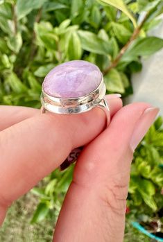 Stay updated with our latest arrivals and exciting giveaways! Follow us on Instagram @ShineBrightCrystals 🌟 Size: 10.25 Elevate your jewelry game with our stunning Kunzite Size 10.25 Ring, masterfully crafted in sterling silver. This piece embodies sophistication and elegance, offering a perfect blend of style and spiritual wellness. The captivating pink kunzite stone, known for its loving energy, is beautifully complemented by the timeless shine of sterling silver, making it an irresistible addition to any collection. ✨ Sophisticated Elegance: The ring showcases a beautifully kunzite gemstone, in high-quality sterling silver, ensuring both durability and a luxurious aesthetic. Versatile Wear: Ideal for both special occasions and daily wear, this ring adds a touch of glamour to any outfit Amethyst Crystal Gift, Dazzling Stone Rings For Gift, Crystal Ring With Stones As Gift, Dazzling Rings With Stones As Gift, Dazzling Rings With Stones For Gift, Crystal Ring With Stones For Gift, Dazzling Round Amethyst Ring For Gift, Adjustable Crystal Ring With Large Stone, Faceted Crystal Ring Gift