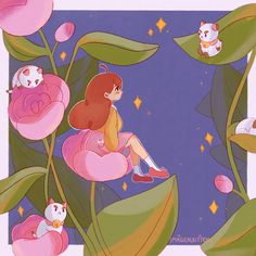 Puppycat Icons, Bee Puppycat, Anime Uwu, Cartoon Character Design, Gorgeous Art, Cheer Up, Drawing Art