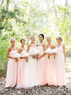 Cheap Strapless Bridesmaid Dresses Long Chiffon Maxi Formal Dresses for Women PB10016-SheerGirl Blush Pink Bridesmaids, Blush Pink Bridesmaid Dresses, Bridal Parties Pictures, Bridesmaid Dresses Long Chiffon, Bridesmaid Dresses Strapless, Bridesmaid Colors, Group Of Women, Pink Bridesmaid Dresses, Unforgettable Memories