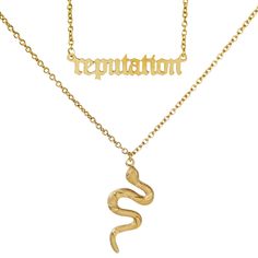 PRICES MAY VARY. Statement Reputation Snake Necklace：Snake jewelry is believed to be powerful, and it symbolizes different things, including eternal love, protection and strength Premium Material：Made of premium, durable, and hypoallergenic stainless steel, these necklaces will maintain their shine and resist tarnishing, ensuring long-lasting wear Retro Layered Snake Pendant Necklace：Show off your love for your favorite singer with this fashionable and trendy layered necklace set, featuring a sn Reputation Snake, Necklace Snake, Animal Necklace, Snake Pendant, Snake Jewelry, Layered Necklace Set, Snake Necklace, Snake Design, Gothic Punk