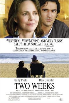 two weeks movie poster with a man in a wheelchair next to a woman on the beach