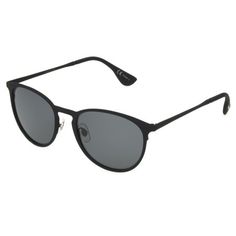 For shades with a smooth, rubberized finish, look no further than these Dockers sunglasses. The round frames are made from rubberized black metal. The smoke lenses provide 100% UVA/UVB protection, and are scratch and impact resistant. Size: One Size.  Gender: unisex.  Age Group: adult. Cheap Classic Matte Black Sunglasses, Cheap Black Round Sunglasses, Matte Black Round Frame Sunglasses With Uv Protection, Black Round Frame Sunglasses For Outdoor, Matte Black Adjustable Sunglasses With Uva Protection, Classic Matte Black Round Frame Sunglasses, Matte Black Adjustable Sunglasses With Mirrored Lenses, Matte Black Polarized Round Frame Sunglasses, Round Frames