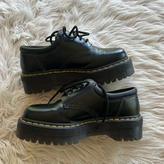 No Flaws - Just Don't Need Now! Worn Probably 5 Times 8053 Leather Platform Casual Shoes, Dr Martens 8053, Platform Casual Shoes, Shoes Dr Martens, Dr Martens Black, Dr Martens Shoes, Martens Shoes, Dr. Martens, Casual Shoes