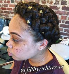 60 Inspiring Examples of Goddess Braids 2 French Braids, Black Braided Updo, Afro Curly Hair, Crown Braid Updo, Halo Braids, Kanekalon Hairstyles, French Braids