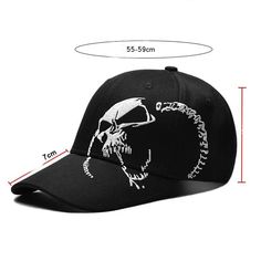 Men’s Embroidered Skull Cap Look your best in this fun and fashionable Ballcap. Cotton Adjustable Strap Size: 55-59 cm Embroidered Skull, Stylish Caps, Baseball Caps Fashion, Cap For Men, Sports Baseball, Fashion Black, Look Your Best, Skull Cap, Ball Cap