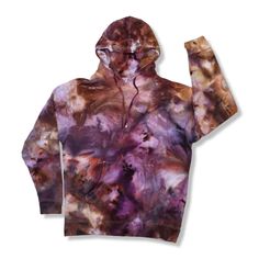 "Large Tie Dye Hoodie, One-of-a-Kind Piece of Tie Dye Art  Measurements taken laying flat Width 23\" Length 28\" I have been told that if you purchase your usual size, it will fit like a fitted shirt, close to the body. If you purchase a size larger it will fit like a loose, comfy fit. Choose depending on how you like to wear your hoodies.  Independent Trading Co Unisex Midweight Hooded Sweatshirt  8.5 oz., 80% cotton/ 20% polyester blend fleece with 100% cotton face Split-stitched double-needle Multicolor Hand Dyed Hooded Hoodie, Artistic Cotton Hooded Hoodie, Artistic Cotton Hoodie, Artistic Hooded Hoodie For Fall, Fall Multicolor Hand-dyed Hoodie, Multicolor Hoodie With Kangaroo Pocket For Fall, Hand Dyed Hooded Sweatshirt For Winter, Artistic Long Sleeve Hoodie For Fall, Winter Hand-dyed Hoodie