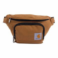 This unisex waist pack is a no-fuss bag dedicated to the small essentials. It has just enough room for your phone, cash, keys, and maybe a small snack or two. The water-repellent material helps your things stay dry through light rain. Features600-denier polyester with Rain Defender™ durable water repellentLarge main compartment with zippered mesh pocket and key clipFront tricot lined pocket for storing phone or sunglassesFront velcro pocket for quick access of small itemLong webbing belt with si Carhartt Store, Waist Pack Men, Waist Bag Men, Sports Bags Gym, Webbing Belt, Light Rain, Big Bags, Waist Pack, Waist Bag