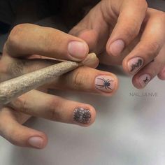 Mens Manicure, Grunge Nails, Studded Nails