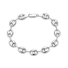 Puffed Maritime Silver Bracelet – STONE AND STRAND Everyday Sterling Silver Oyster Bracelet In White Gold, Everyday Sterling Silver Bracelet In White Gold Style, Everyday White Gold Sterling Silver Bracelet With Polished Finish, Sterling Silver Tarnish Resistant Oval Link Bracelets, Silver Tarnish Resistant Oval Link Bracelet, Hypoallergenic Sterling Silver Bracelet For Everyday Use, Everyday Hypoallergenic White Gold Sterling Silver Bracelet, White Gold Oval Bracelets For Everyday, Stone And Strand