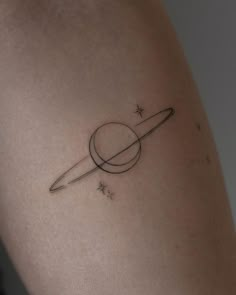 Small Moon And Saturn Tattoo, Cute Saturn Tattoos, Moon To Saturn Tattoo, Saturn Moon Tattoo, To The Moon And To Saturn Tattoo, Saturn And Moon Tattoo, Moon Saturn Tattoo, Saturn Tattoo Ideas, Moon And Saturn Tattoo